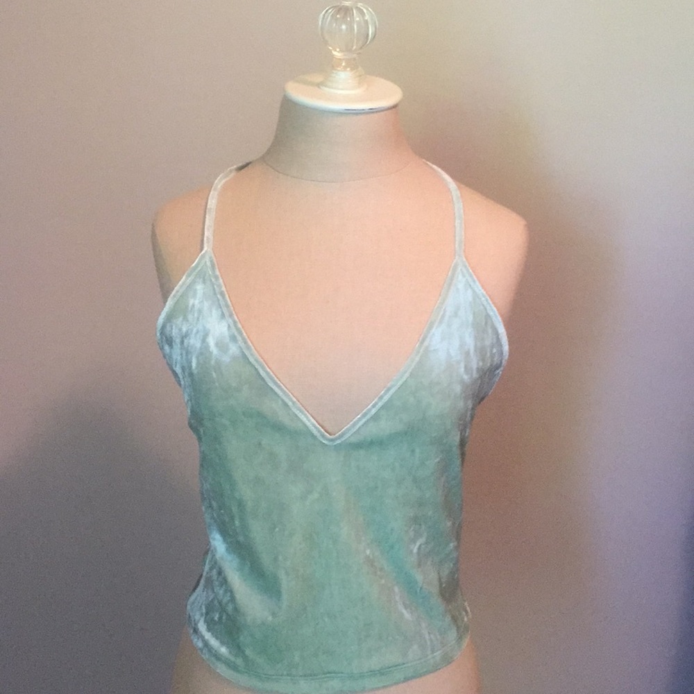 FOREVER 21 Crushed Velvet Tank Top
